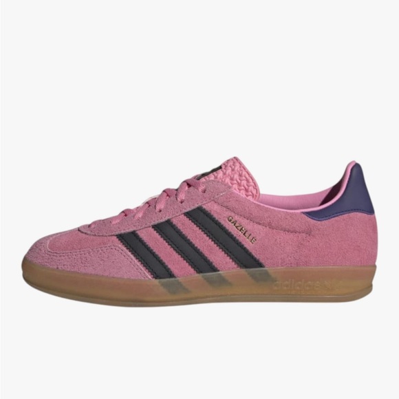 Adidas Gazelle Pink and Black Sneakers Mens Size 9 NWT - Picture 3 of 10